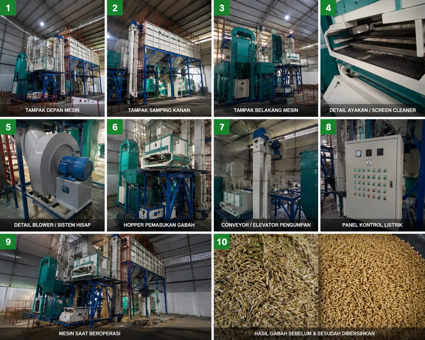 Perencanaan Cleaner Padi Kapasitas 10 Ton/Jam - Foto 1